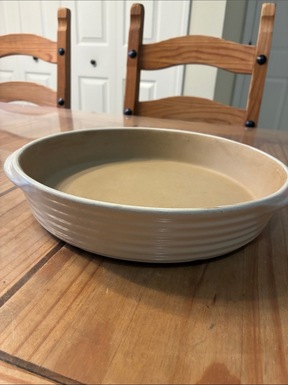 The Pampered Chef New Traditions Collection Deep Dish Baker Vanilla #1317